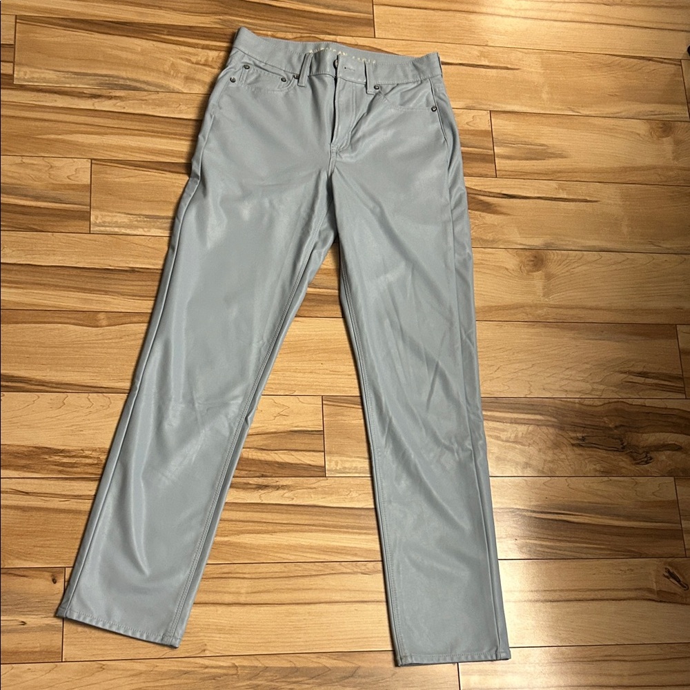American Eagle Outfitters Light Blue faux leather Pants